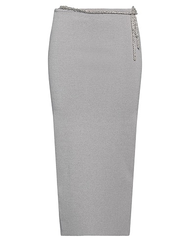 CHRISTOPHER ESBER Midi skirt Grey 72% Rayon, 28% Nylon