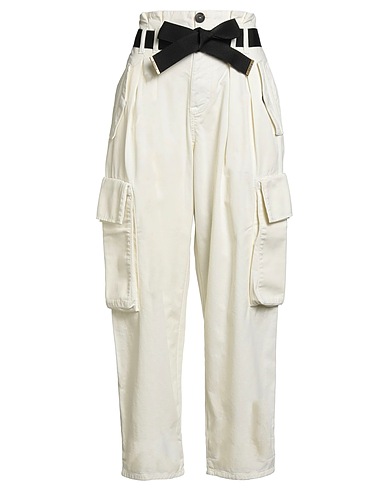 PINKO Pantalone DENIM Off white 100% Cotone