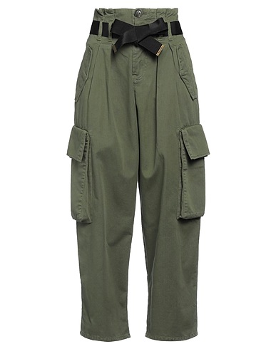 PINKO Casual trouser DENIM Military green 100% Cotton