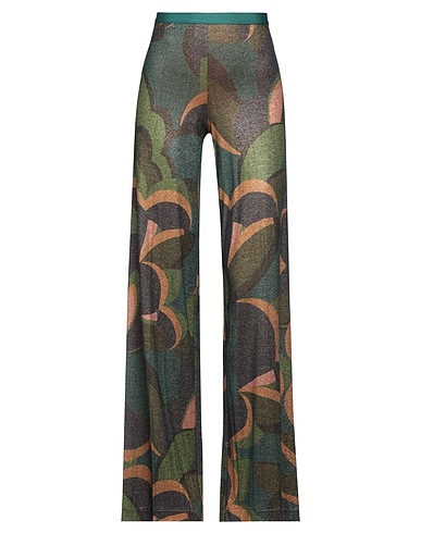 SIYU Pantalon Vert pétrole 75% Viscose, 13% Polyamide, 12% Polyester