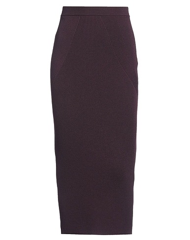 MCQUEEN Gonna midi Viola scuro 95% Lana, 5% Poliestere
