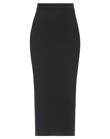 MCQUEEN Midi skirt Black 95% Wool, 5% Polyester
