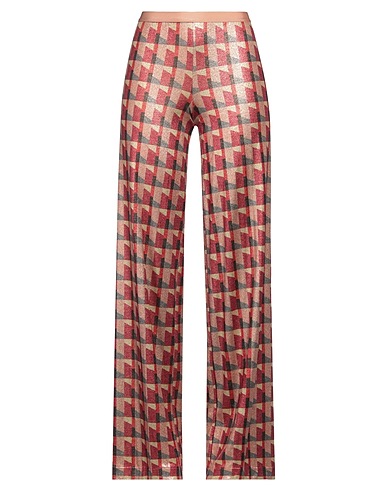 SIYU Pantalon Pourpre 75% Viscose, 13% Polyamide, 12% Polyester
