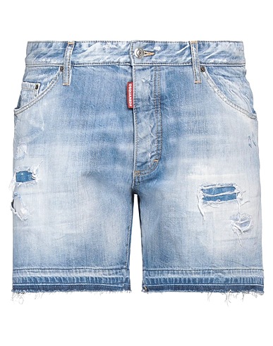 DSQUARED2 Denim shorts Blue 100% Cotton