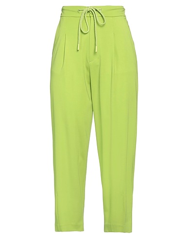 HANITA Casual trouser Lime green 63% Viscose, 32% Nylon, 5% Elastane