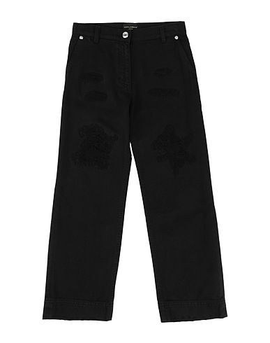 DOLCE&GABBANA Denim trousers Black 100% Cotton, Brass, Polyester, Zamak