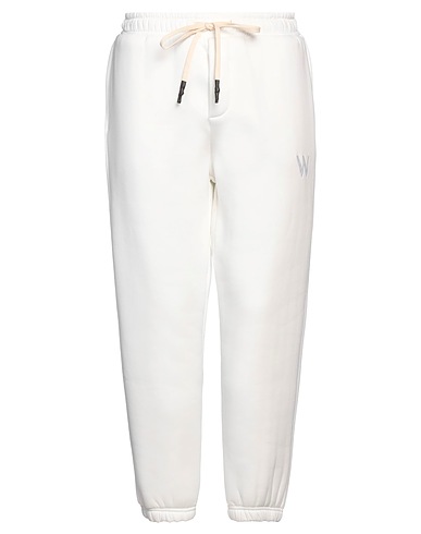 WHY NOT BRAND Pantalone Bianco 65% Cotone, 35% Poliestere