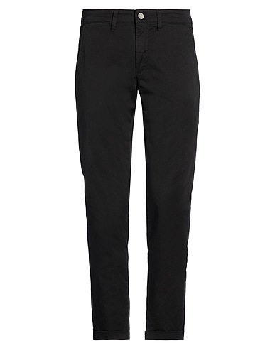 JECKERSON Casual pants Black 98% Cotton, 2% Elastane