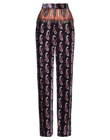 ETRO Casual pants Midnight blue 82% Viscose, 18% Silk