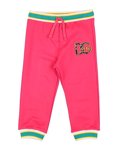 DOLCE&GABBANA Casual trouser Fuchsia 100% Cotton, Polyester, Acetate, Silk