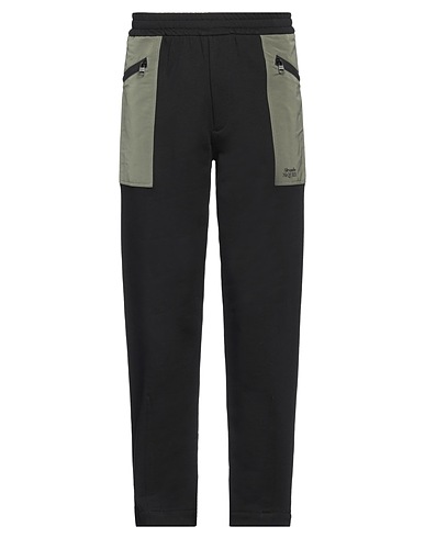 MCQUEEN Pantalone Nero 100% Cotone, Poliestere, Viscosa
