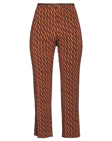 SIYU Casual trouser Dark brown 95% Viscose, 5% Elastane