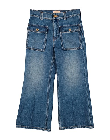 GUCCI Denim pants 100% Cotton, Calfskin