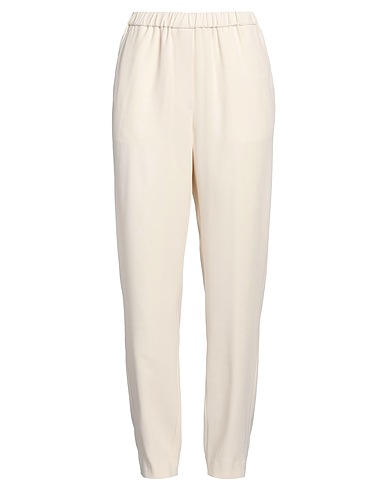 ASPESI Casual trouser Cream 77% Acetate, 23% Viscose