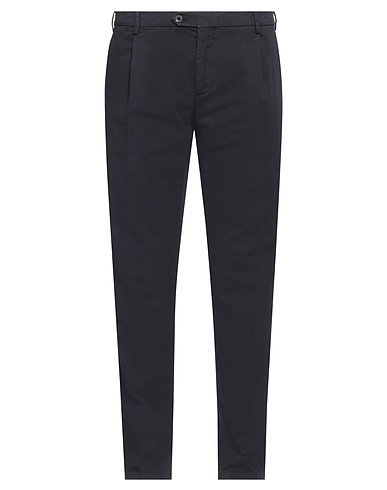 LARDINI Casual pants Midnight blue 97% Cotton, 3% Elastane