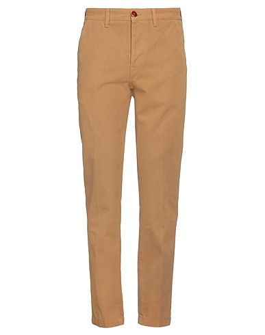 TELA GENOVA Casual pants Camel 100% Cotton