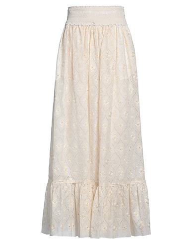 GUCCI Maxi Skirts Ivory 87% Cotton, 13% Polyester