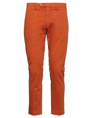 TRECENTOSESSANTAGRADIFASHION Casual pants Rust 98% Cotton, 2% Elastane