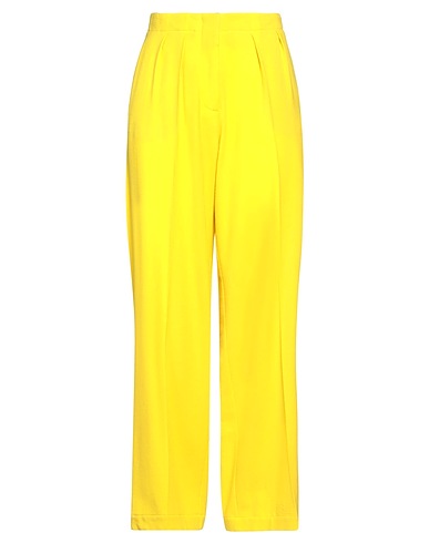 ALYSI Casual trouser CRÈME Yellow 95% Virgin Wool, 5% Elastane