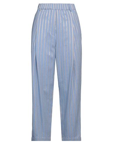 ALYSI Casual trouser Light blue 52% Wool, 26% Virgin Wool, 12% Polyamide, 10% Viscose