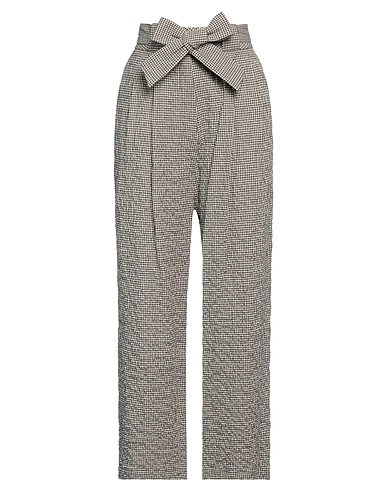 ALYSI Casual trouser Black 99% Cotton, 1% Elastane