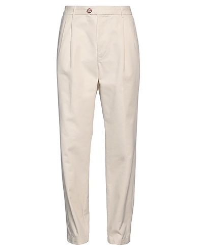 TELA GENOVA Casual pants Off white 100% Cotton