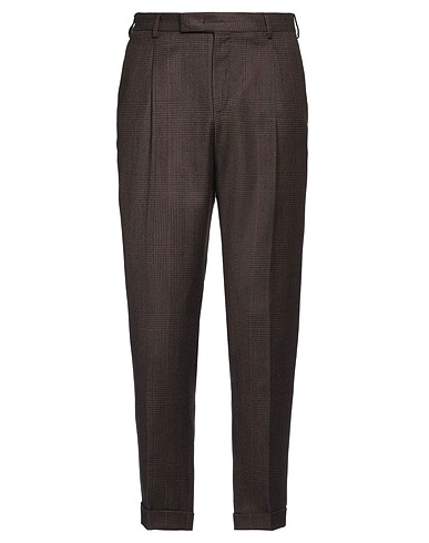 PT Torino Casual pants Dark brown 58% Virgin Wool, 42% Cotton