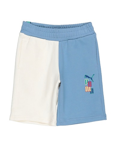 PUMA Shorts & Bermuda READY SET BETTER Shorts TR B  Light blue 100% Cotton