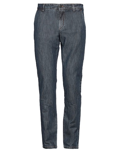 REIGN Denim pants Blue 47% Cotton, 32% Lyocell, 21% Linen