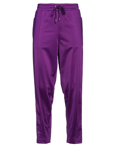 DOLCE&GABBANA Casual trouser Purple 100% Polyester, Viscose
