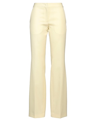 JIL SANDER Casual trouser Pastel yellow 100% Wool