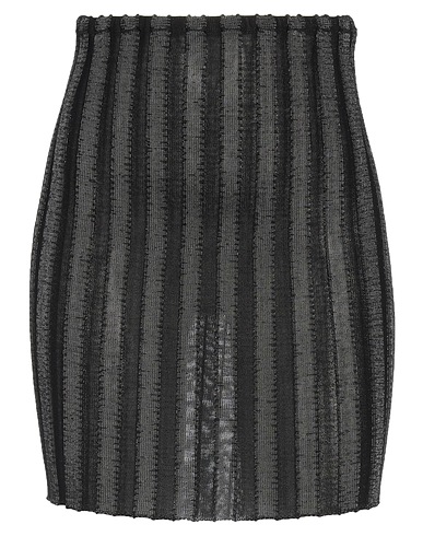 A. ROEGE HOVE Mini skirt Black 65% Cotton, 35% Nylon
