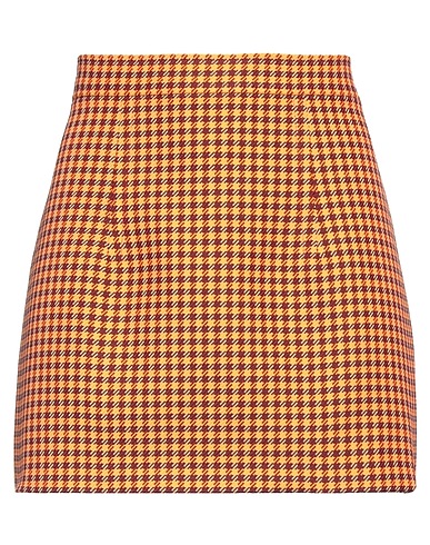 MARNI Mini skirt Orange 100% Polyester, Viscose