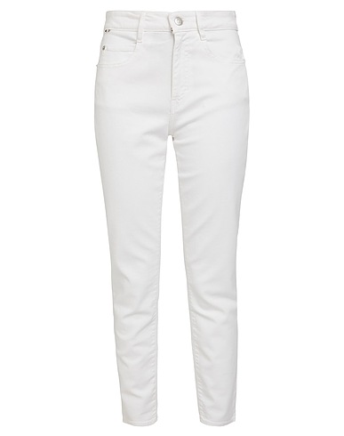 BOSS Denim pants White 93% Cotton, 5% Elastomultiester, 2% Elastane
