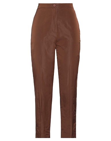 PIERANTONIO GASPARI Casual trouser Dark brown 100% Polyester