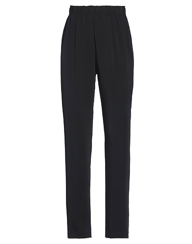 FORTE_FORTE Casual trouser Black 96% Viscose, 4% Elastane