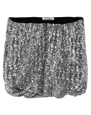 THE ATTICO Mini skirt Silver 100% Polyester