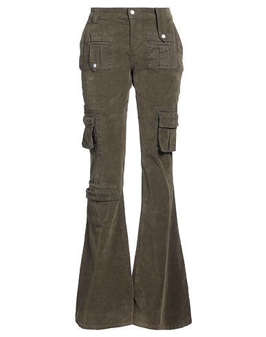BLUMARINE Casual trouser Khaki 98% Cotton, 2% Elastane