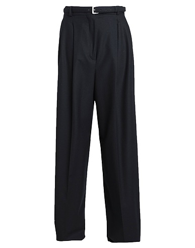 SPORTMAX Casual trouser Black 95% Virgin Wool, 5% Elastane