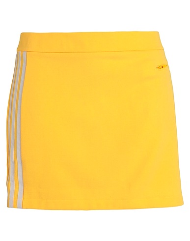 ADIDAS ORIGINALS Mini skirt CREPE SKIRT
 Yellow 63% Recycled polyester, 33% Viscose, 4% Elastane