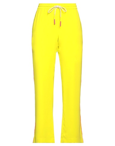 MIRA MIKATI Casual pants Yellow 100% Polyester
