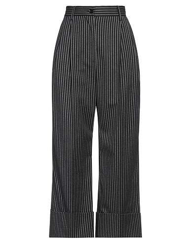 DOLCE&GABBANA Casual pants Black 74% Cotton, 24% Virgin Wool, 2% Elastane