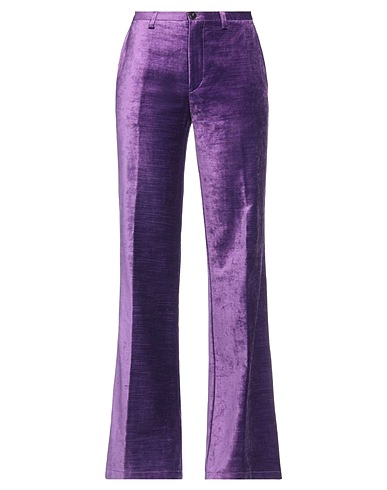 FORTE_FORTE Pantalone Viola 58% Cotone, 42% Viscosa