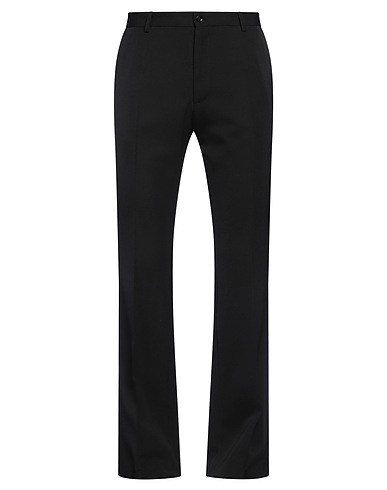 DOLCE&GABBANA Pantalone Nero 100% Lana Vergine