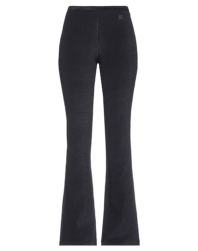 COURRÈGES Casual trouser Black 98% Polyester, 2% Polyurethane