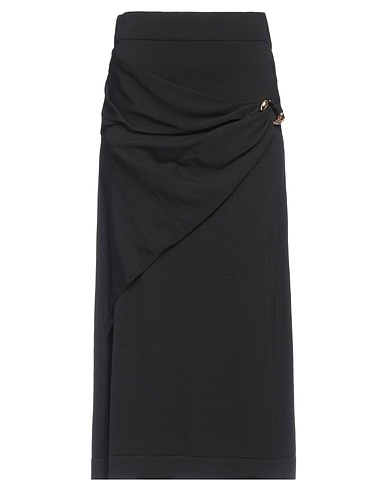 JIL SANDER Midi skirt Black 100% Virgin Wool