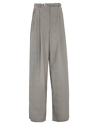 SPORTMAX Casual trouser Beige 66% Polyamide, 27% Viscose, 7% Elastane