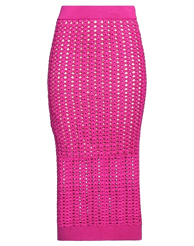 PINKO Midi skirt Fuchsia 40% Viscose, 30% Polyamide, 27% Polyester, 3% Cashmere