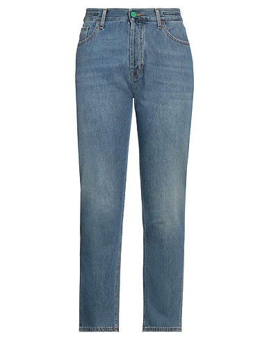 JACOB COHЁN Denim trousers Blue 100% Cotton, Polyester