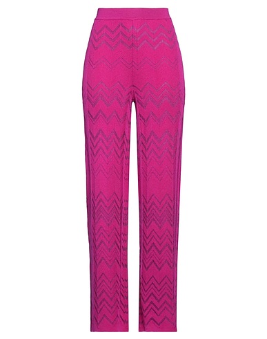 MISSONI Casual trouser Purple 60% Wool, 40% Viscose